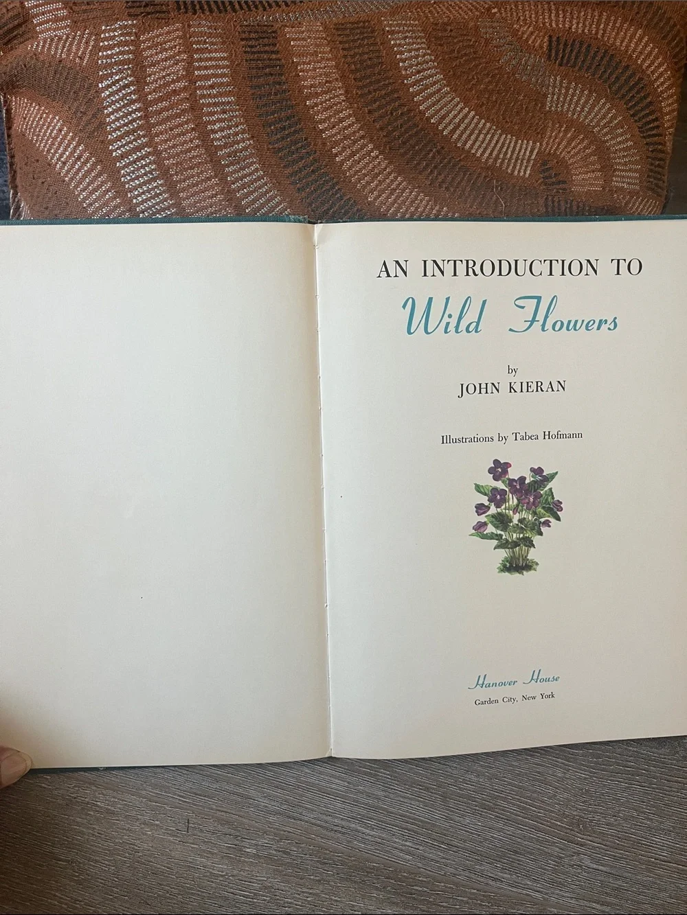 An Introduction to Wild Flowers - Teal Hardcover Book by John Kieran